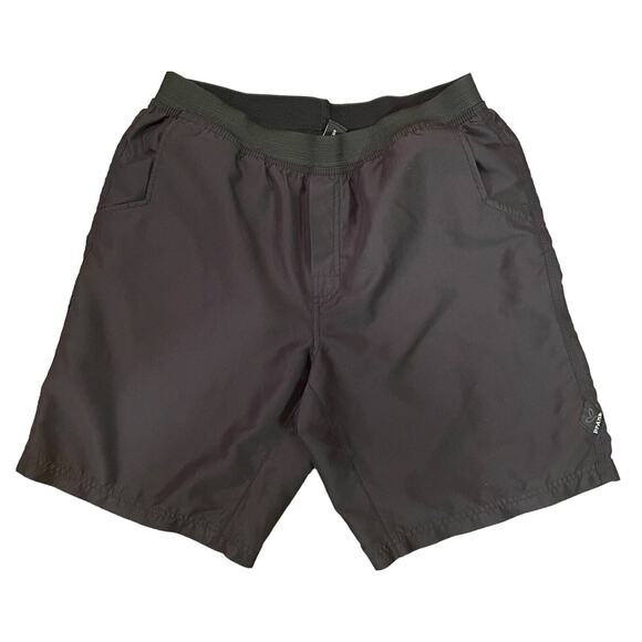 prAna Men’s Mojo Shorts Black Lightweight XL Beach Yoga Hiking Outdoor UPF 50+ - Picture 2 of 14